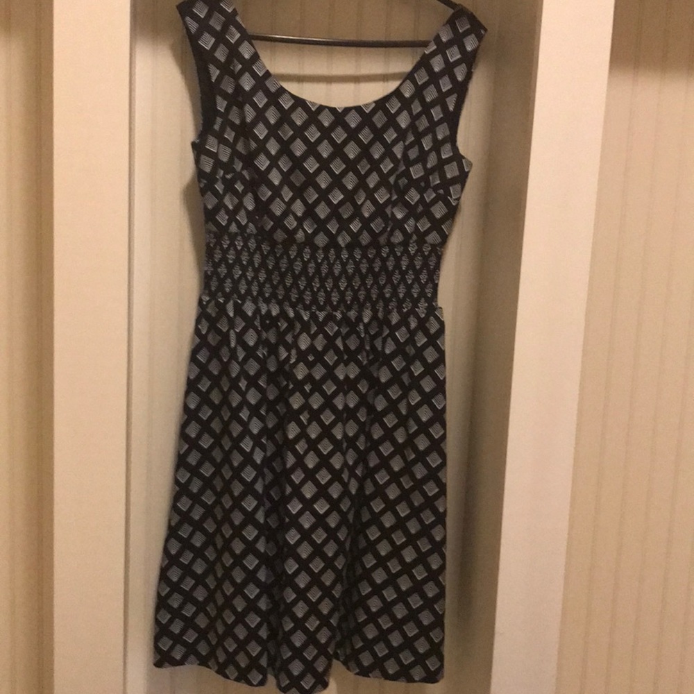 White House Black Market Patterned Smock Dress